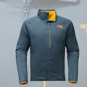 The North Face Men's Ventrix Jacket - Smoke Blue and Yellow - Large